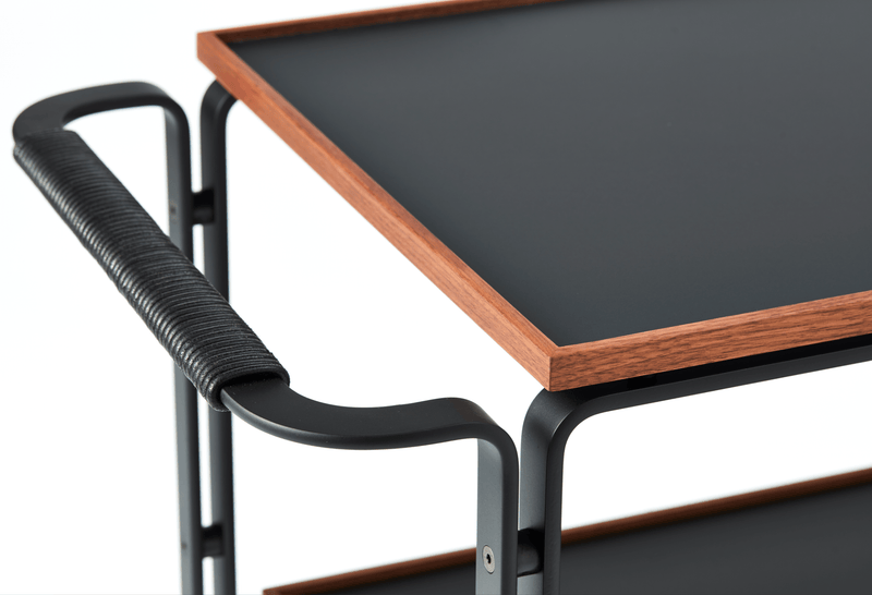 HB 128 Bar Cart - Lange Production - Trolleys + Carts - Stainless Steel - HORNE