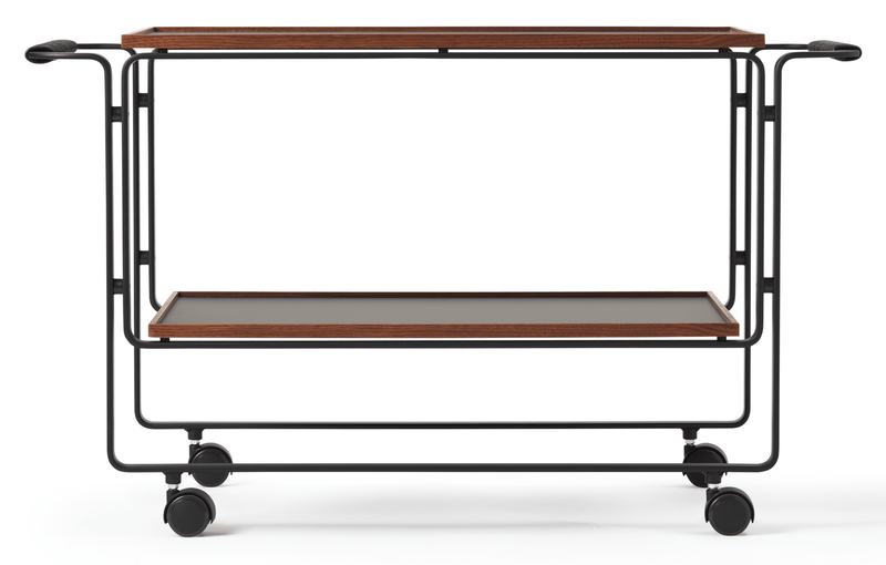 HB 128 Bar Cart - Lange Production - Trolleys + Carts - Stainless Steel - HORNE