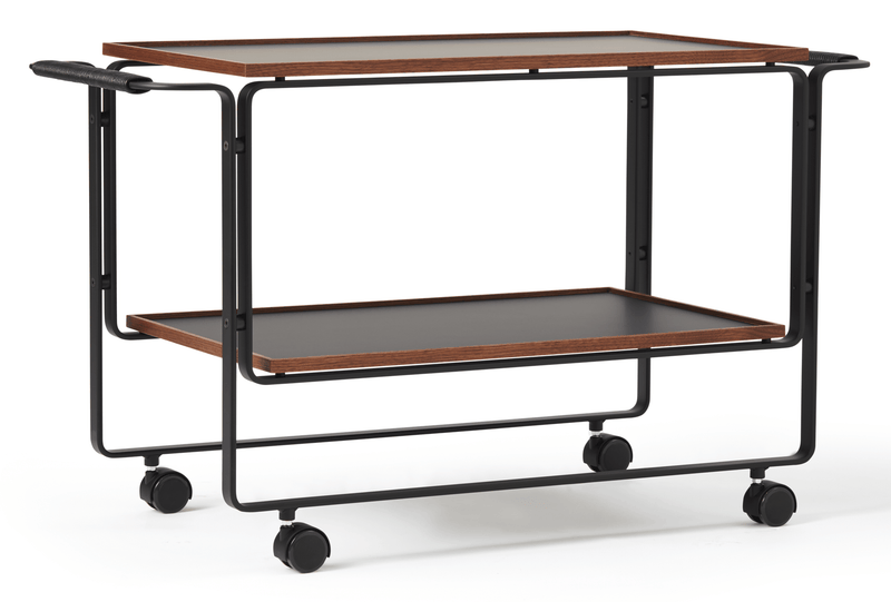 HB 128 Bar Cart - Lange Production - Trolleys + Carts - Stainless Steel - HORNE