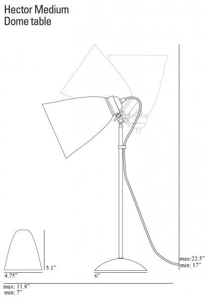 Hector Medium Table Light - White