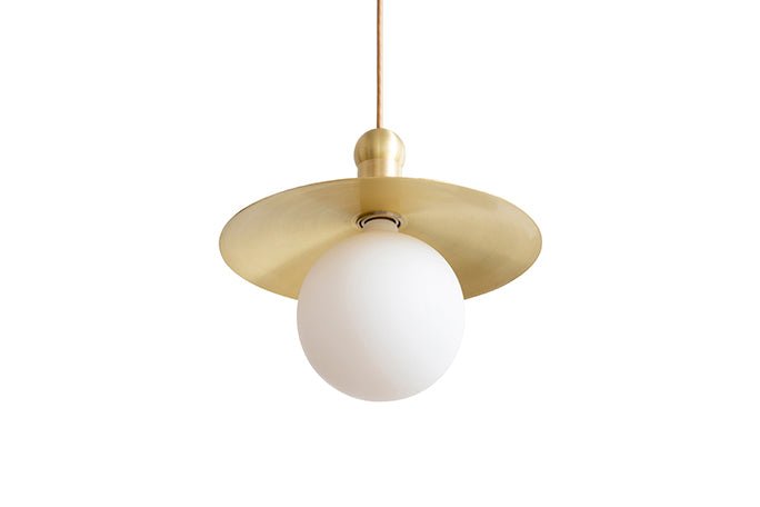 Helios Cord Pendant - Workstead - Pendants - Hewn Brass - HORNE