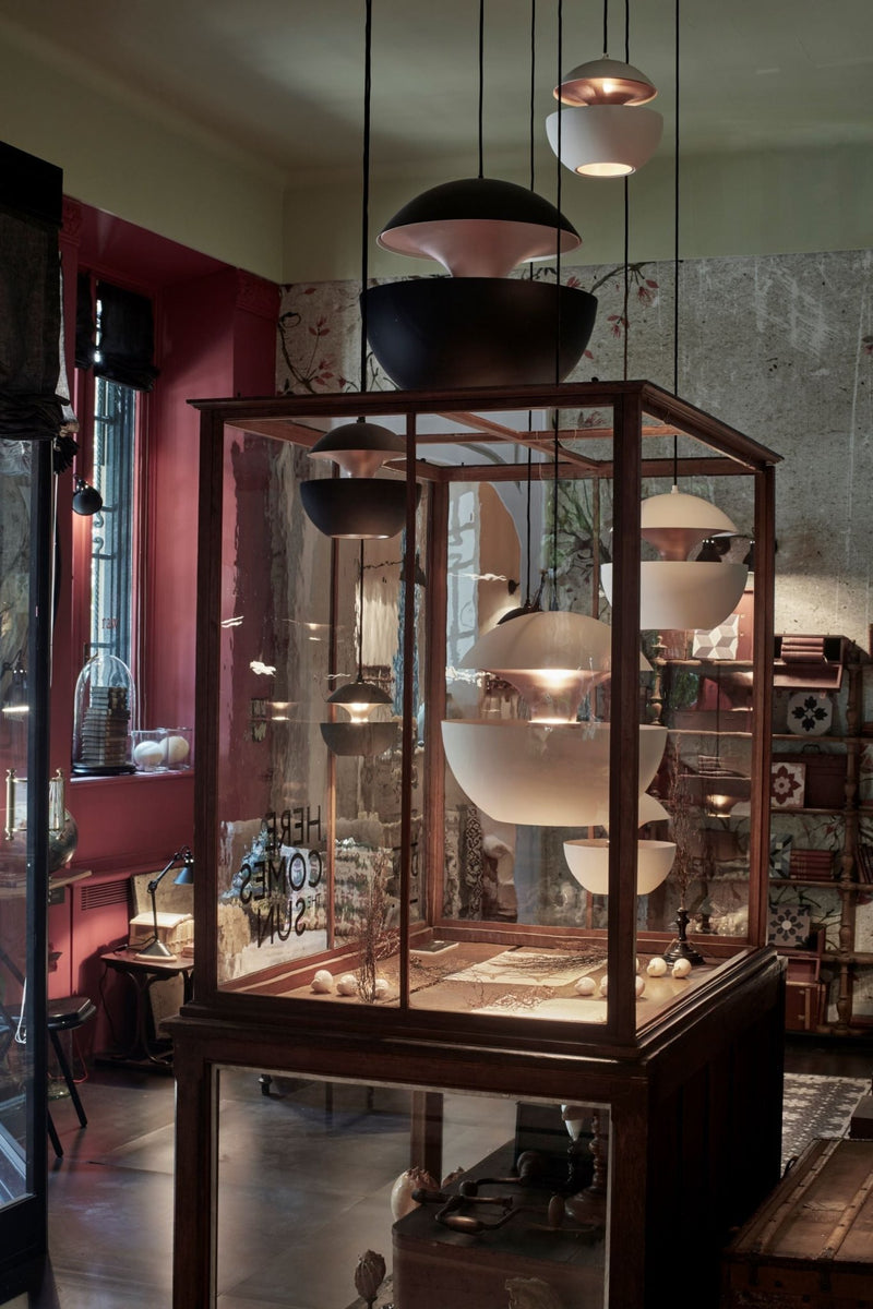 Here Comes The Sun Pendant - DCW Editions - Pendants - 175 - Black/White - HORNE