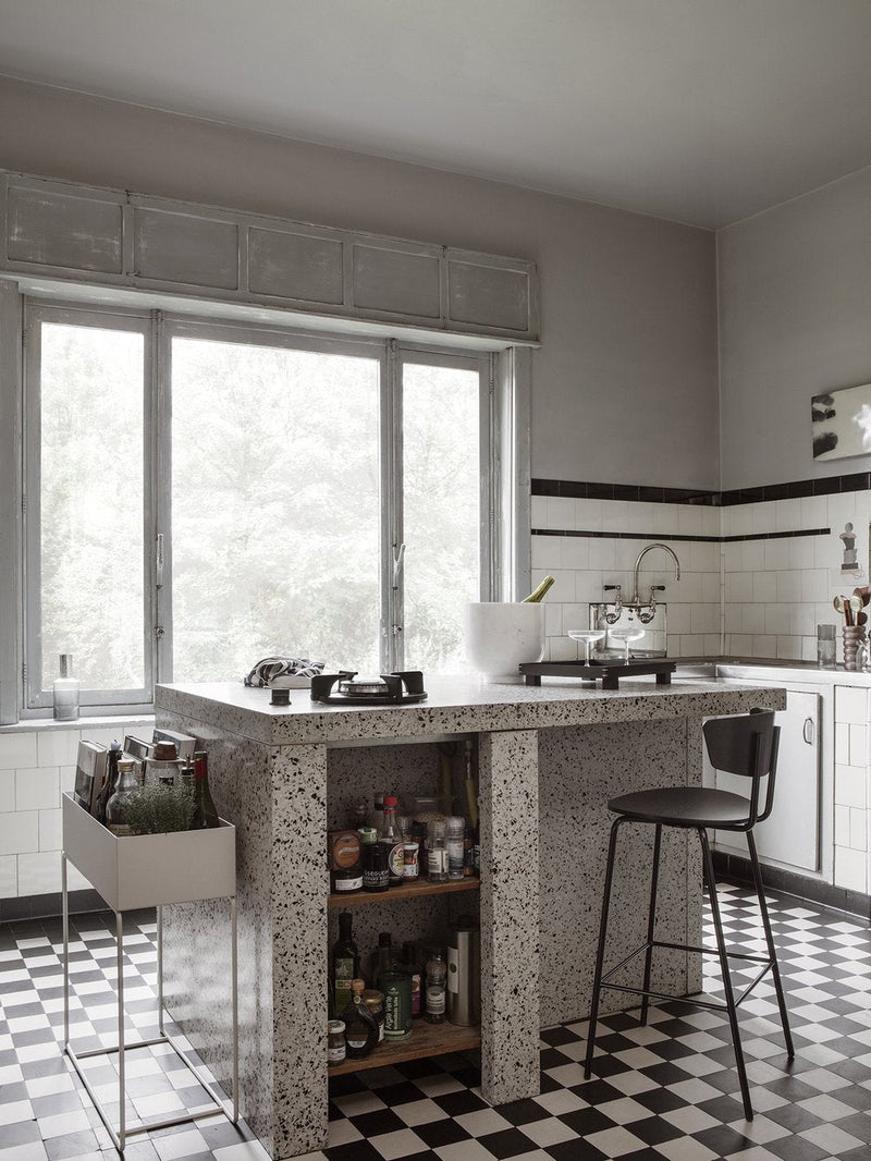 Herman Bar Chair Low Black - Ferm Living - Stools + Benches + Ottomans - Black - HORNE