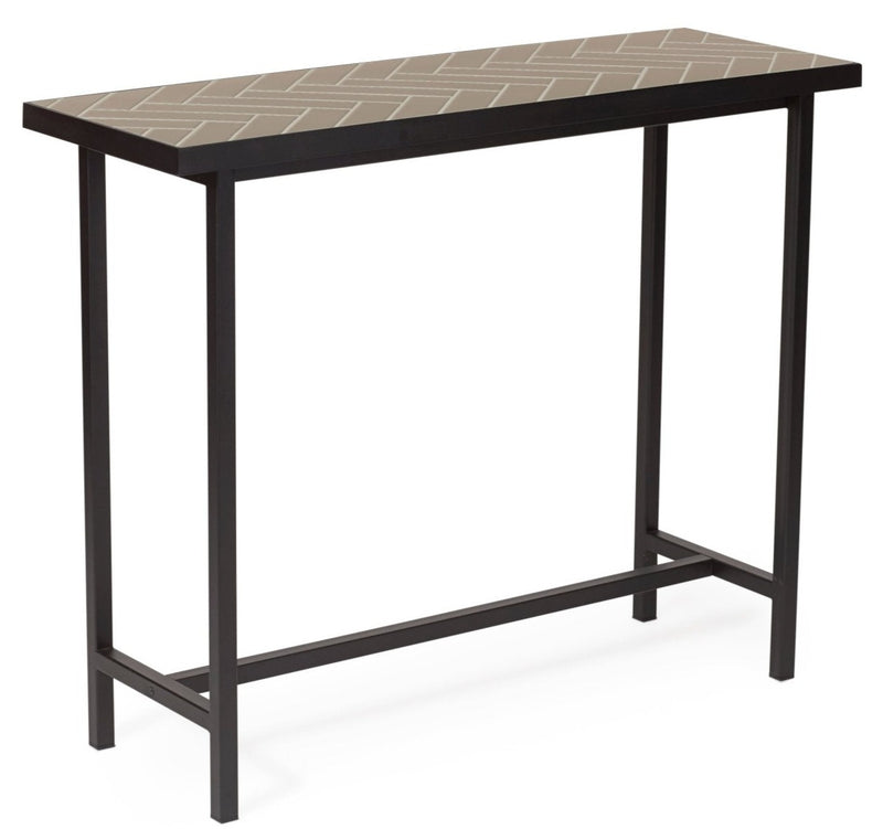 Herringbone Console Table - Warm Nordic - Tables - Black - HORNE