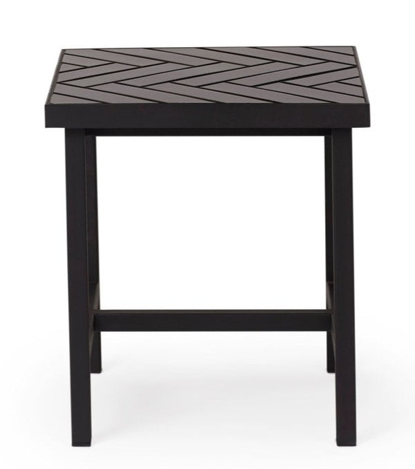 Herringbone Side Table - Warm Nordic - Tables - Soft Black - HORNE