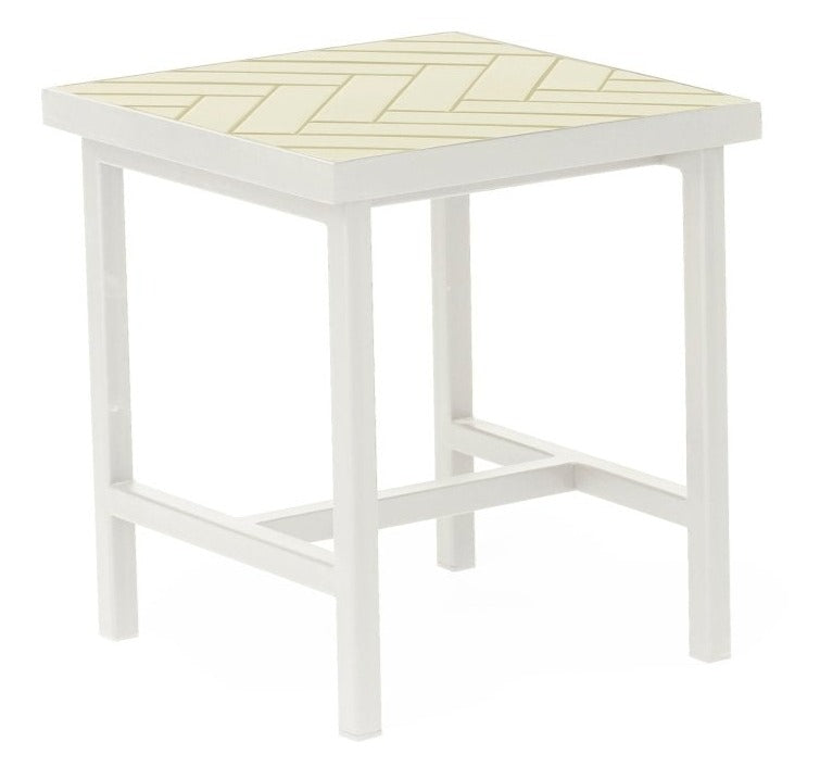 Herringbone Side Table - Warm Nordic - Tables - Soft Black - HORNE