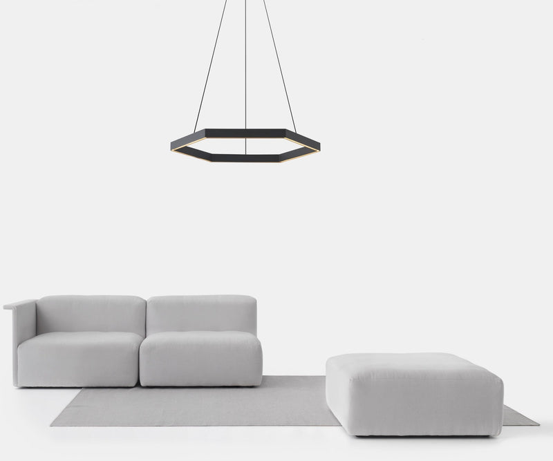 Hex Pendant 1000 - Resident - Pendants - Black - HORNE