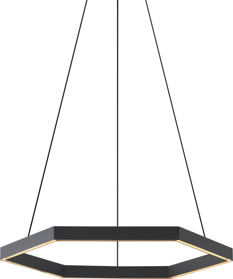 Hex Pendant 1000 - Resident - Pendants - Black - HORNE