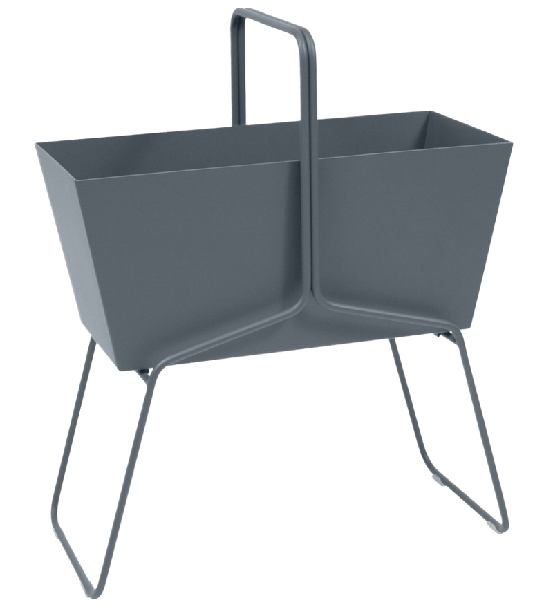 High Basket Planter - Fermob - Outdoor Furniture - Acapulco Blue - HORNE