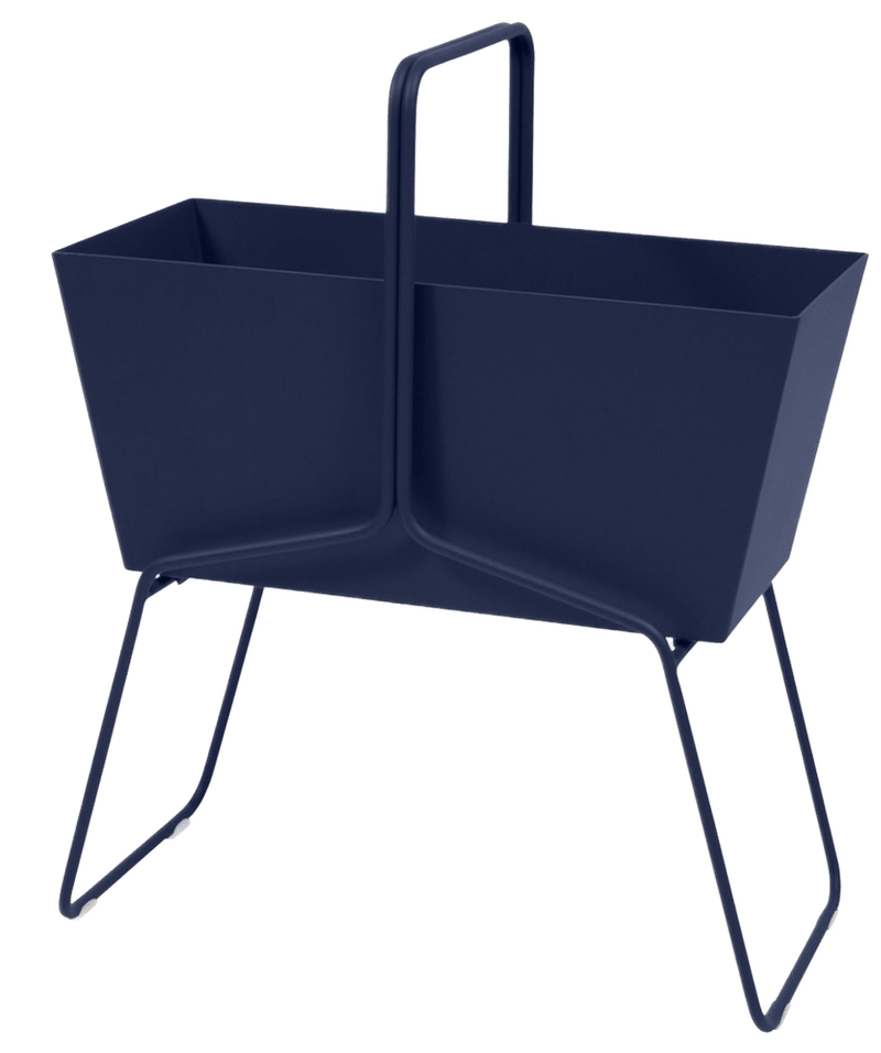 High Basket Planter - Fermob - Outdoor Furniture - Acapulco Blue - HORNE