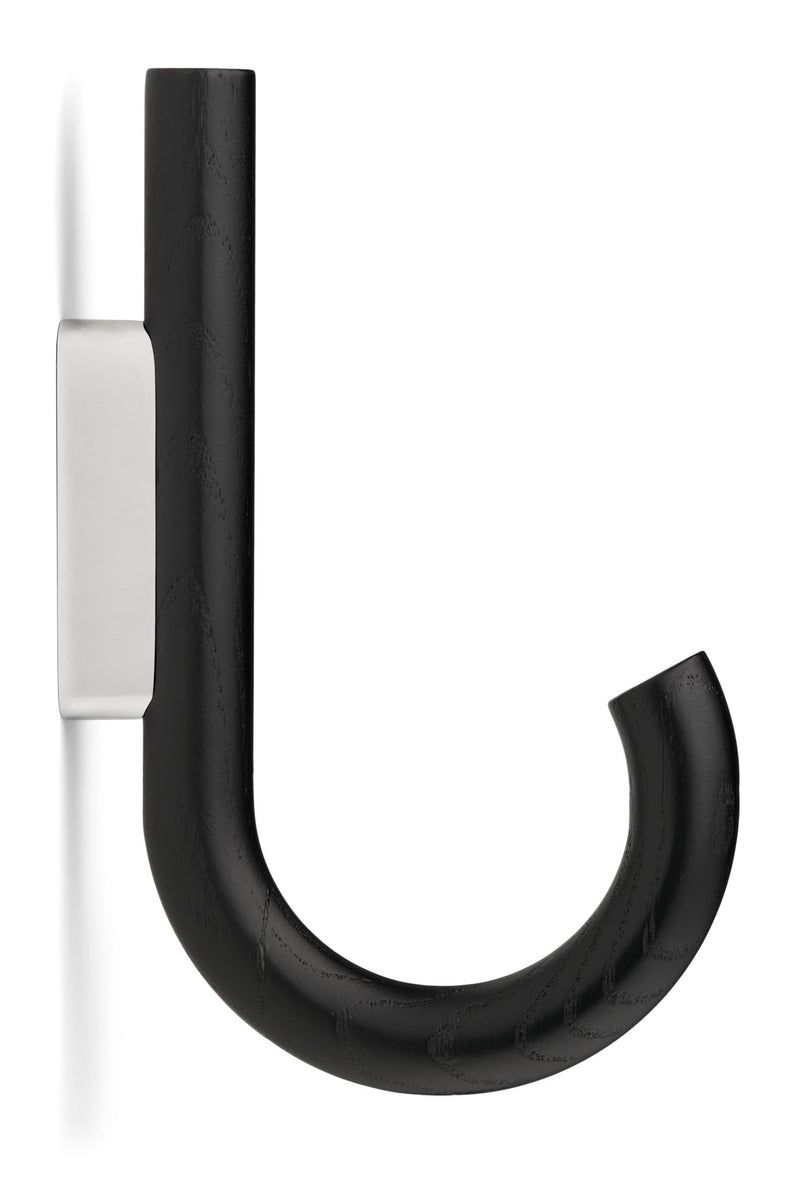 Hook Hanger - Set of 2 - Gejst - Storage + Organization - Oak - Brass - HORNE