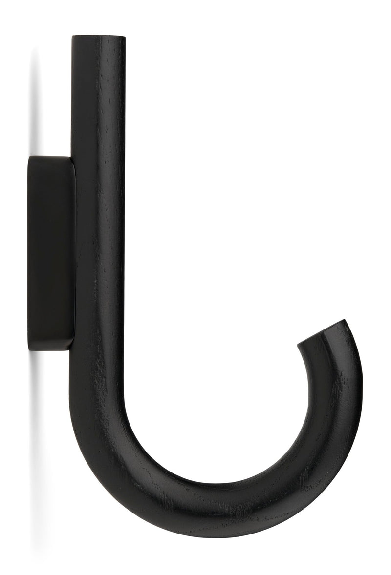 Hook Hanger - Set of 2 - Gejst - Storage + Organization - Oak - Brass - HORNE