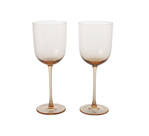 Host Red Wine Glasses - Set of 2 - Ferm Living - Glassware - Blush - HORNE