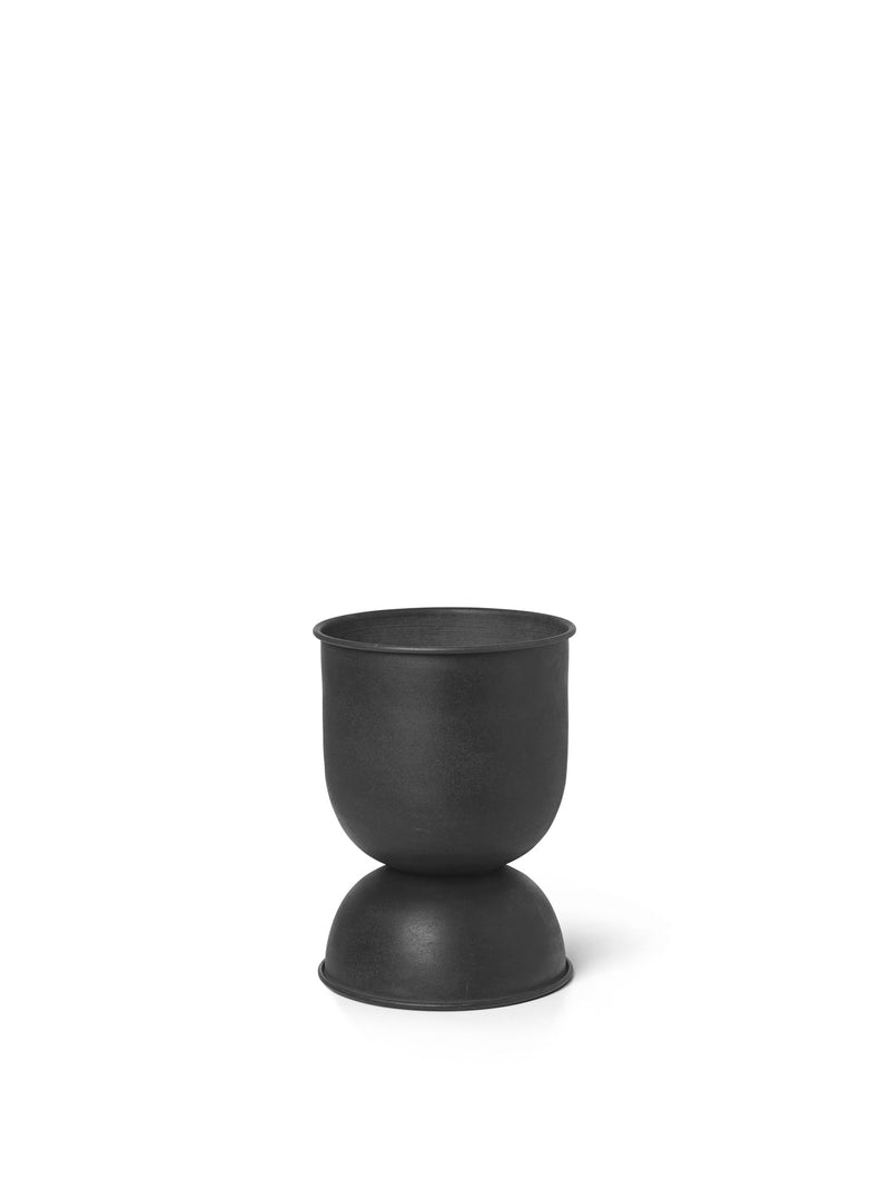 Hourglass Pot - Ferm Living - Office Accessories - Black / Dark Grey - Small - HORNE