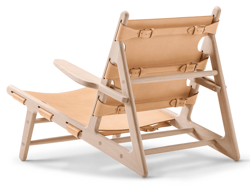 Hunting Chair - Fredericia - Chairs - Black Leather/Black Lacquered Oak - HORNE