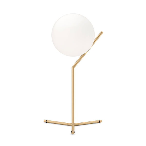 IC Dimmable Table Lamp - Flos - Table + Task - T1 High - Brass - HORNE