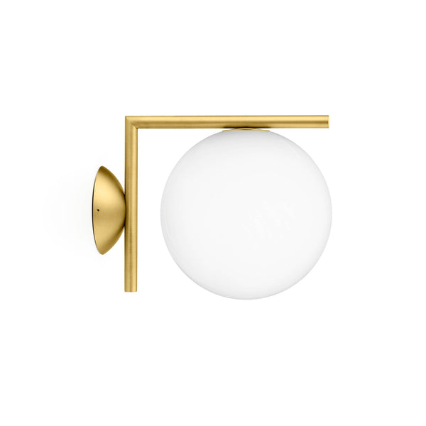 IC Outdoor 1 - Ceiling / Wall Sconce - Flos - Wall Sconces - Brass - HORNE