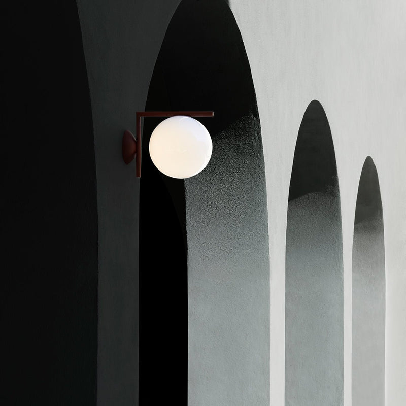 IC Outdoor 2 - Ceiling / Wall Sconce - Flos - Wall Sconces - Black - HORNE