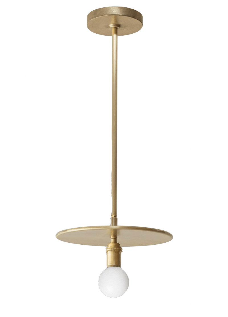 Industrial Pendant - Workstead - Pendants - Small - Hewn Brass - HORNE