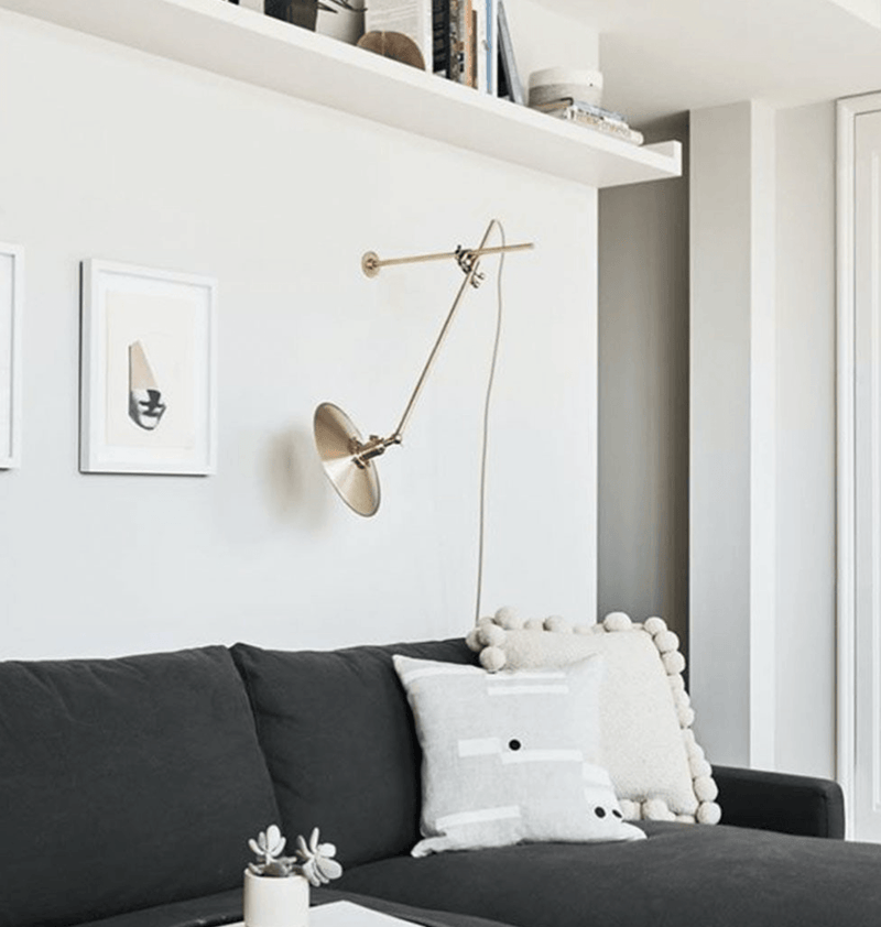 Industrial Wall Lamp - Workstead - Wall Sconces - Hardwired - Industrial Black - HORNE