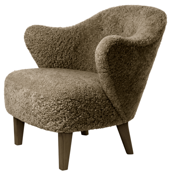 Ingeborg Lounge Chair - Sheepskin - Audo Copenhagen - Chairs - Moonlight - Natural Oak - HORNE