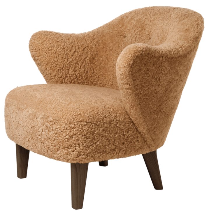 Ingeborg Lounge Chair - Sheepskin - Audo Copenhagen - Chairs - Moonlight - Natural Oak - HORNE
