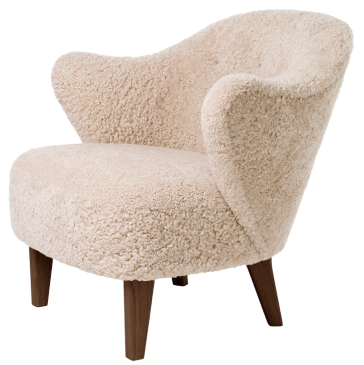 Ingeborg Lounge Chair - Sheepskin - Audo Copenhagen - Chairs - Moonlight - Natural Oak - HORNE