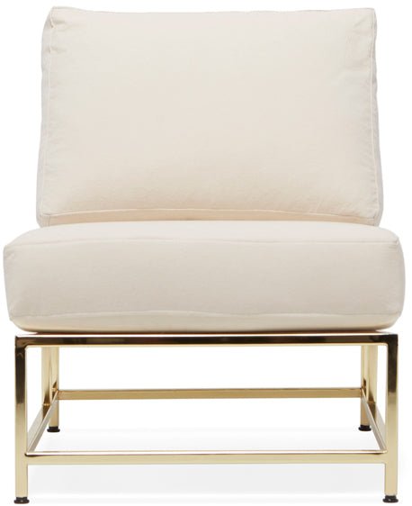 Inheritance Chair - Natural Canvas & Polished Brass