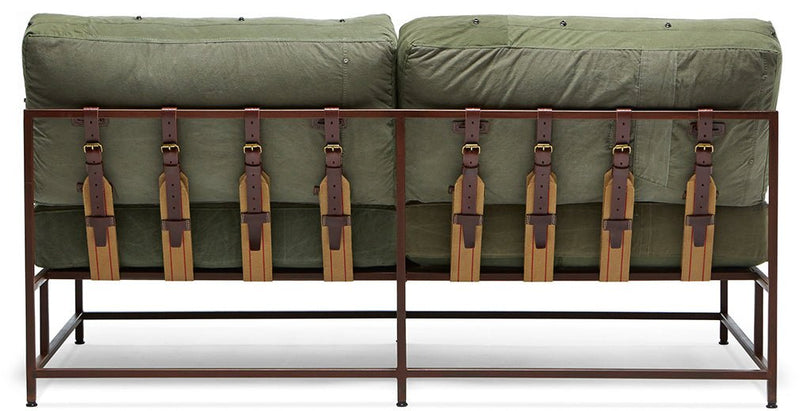 Inheritance Love Seat - Military Canvas