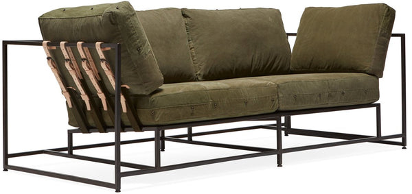 Inheritance Two Seat Sofa -Military Canvas