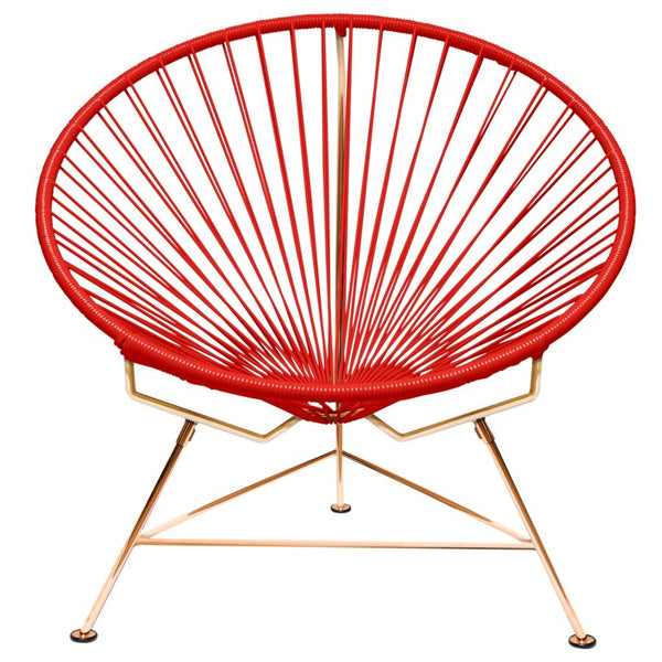 Innit Classic Chair - Copper Base - Set of 2 - Innit Designs - Chairs - Red - HORNE