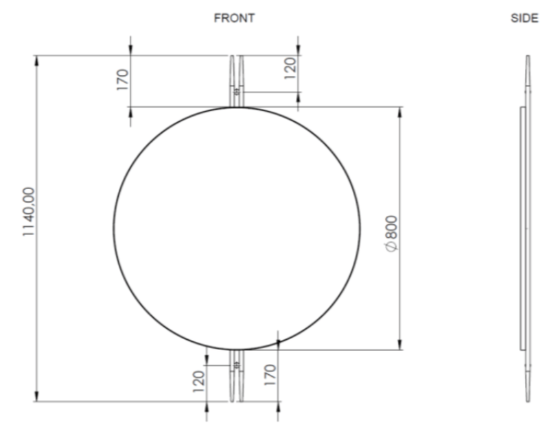 IOI Wall Mirror - Gubi - Mirrors - HORNE