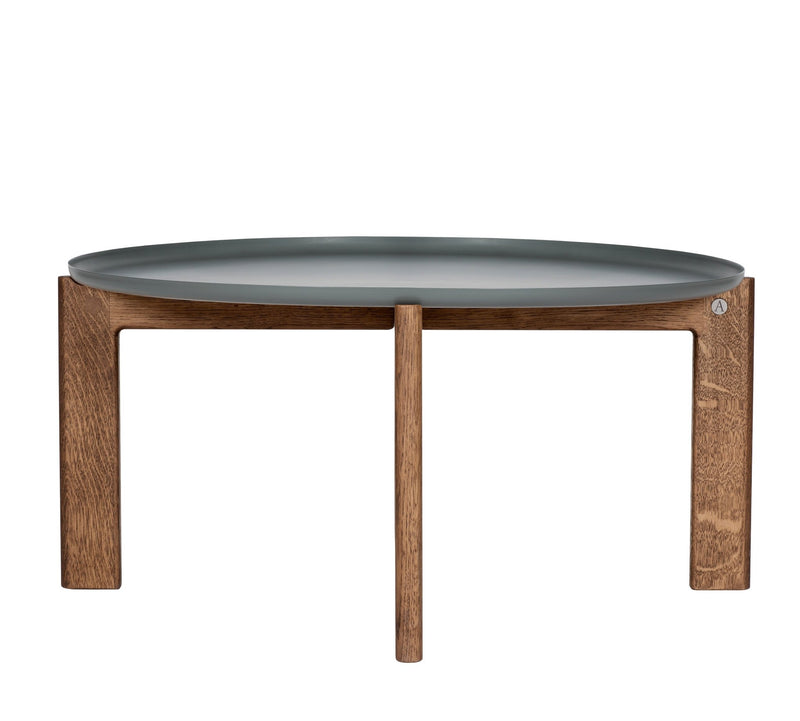 Iris Coffee Table - Asplund - Coffee Tables - Small - American Walnut - Brown Red Metal - HORNE