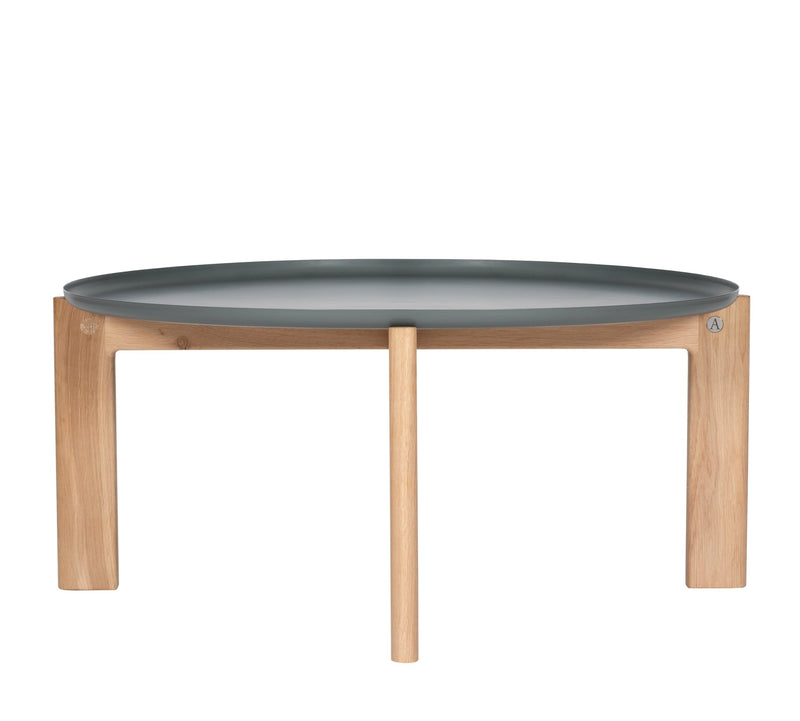 Iris Coffee Table - Asplund - Coffee Tables - Small - American Walnut - Brown Red Metal - HORNE