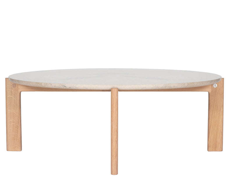 Iris Coffee Table - Asplund - Coffee Tables - Small - American Walnut - Brown Red Metal - HORNE