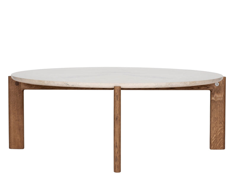 Iris Coffee Table - Asplund - Coffee Tables - Small - American Walnut - Brown Red Metal - HORNE