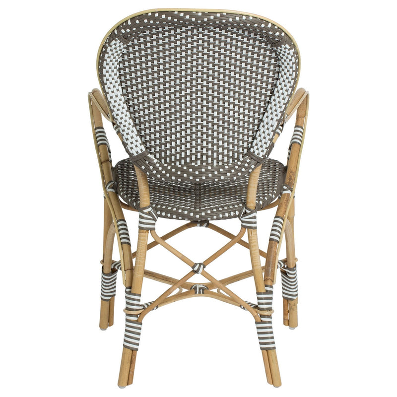 Isabell Arm Chair - Sika Design - Chairs - Cappuccino / White Dots - HORNE