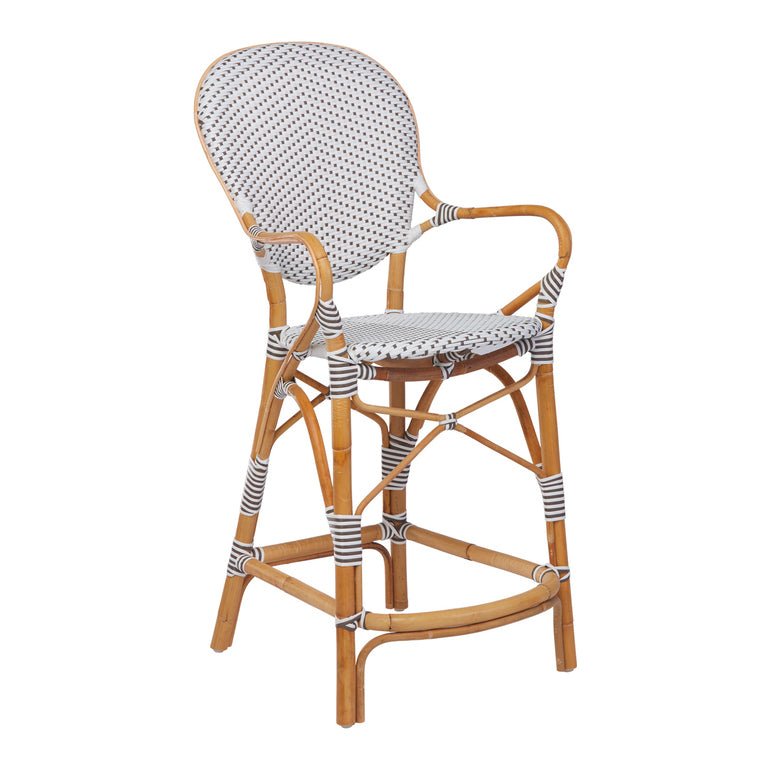 Isabell Counter Stool - Sika Design - Stools + Benches + Ottomans - Cappuccino / White Dots - HORNE