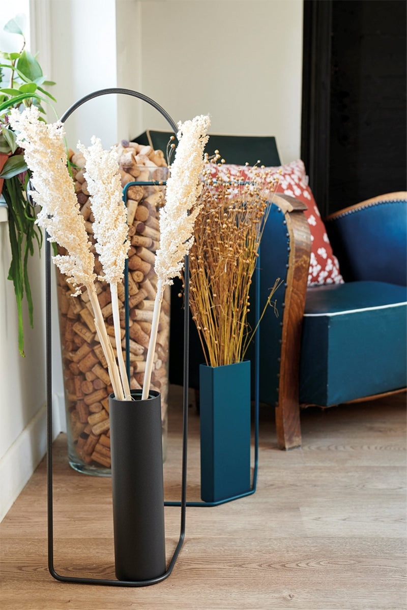 Itac Cylindrical Vase - Fermob - Vases - Acapulco Blue - HORNE