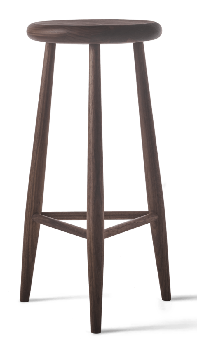 Jaer Bar Stool - Eikund - Stools + Benches + Ottomans - Bar Height - White Oiled Oak - HORNE