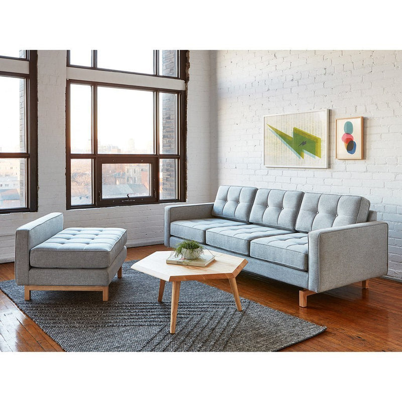 Jane 2 Loft Bi - Sectional - Gus* Modern - Sofas - Bayview Silver - Walnut - HORNE
