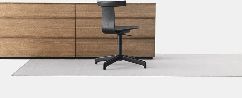 Jiro Swivel Chair - Resident - Chairs - Black With Black Base - HORNE