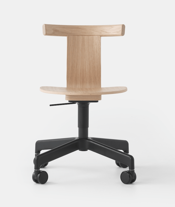 Jiro Swivel Chair With Casters - Resident - Chairs - Black With Black Base - HORNE