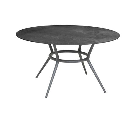 Joy Circular Dining Table - Cane Line - Outdoor Furniture - Lava Grey - Black - HORNE