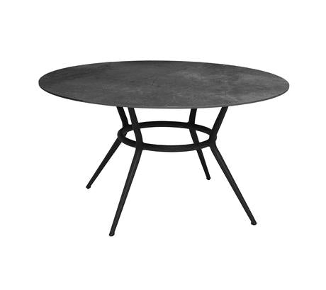 Joy Circular Dining Table - Cane Line - Outdoor Furniture - Lava Grey - Black - HORNE