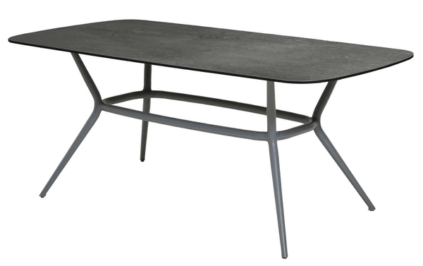 Joy Rectangular Dining Table - Cane Line - Outdoor Furniture - Light Grey - Dark Grey - HORNE
