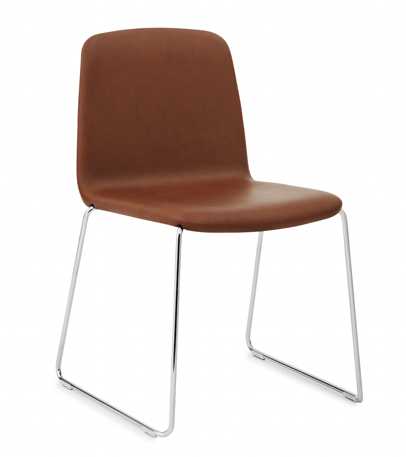 Just Chair - Upholstered - Normann Copenhagen - Chairs - Black - Ultra - Leather - 41599 - HORNE