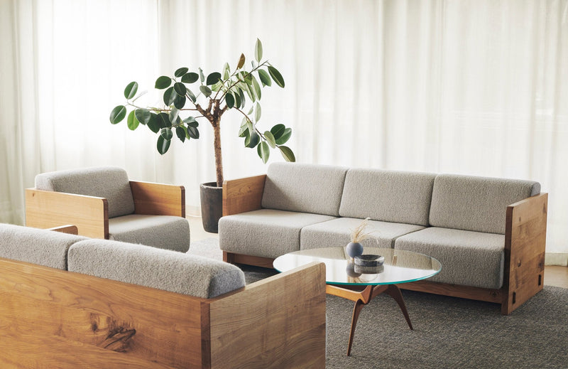 Karm 2 - Seater Sofa - BRDR. Kruger - Sofas - Fumed Oak - Hallingdal Grey 0113 - HORNE