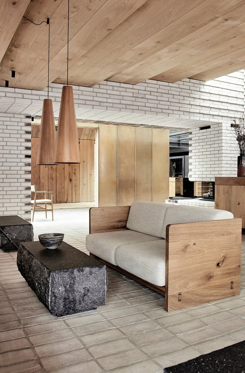 Karm 2 - Seater Sofa - BRDR. Kruger - Sofas - Fumed Oak - Hallingdal Grey 0113 - HORNE