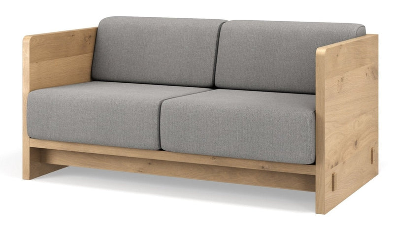 Karm 2 - Seater Sofa - BRDR. Kruger - Sofas - Fumed Oak - Hallingdal Grey 0113 - HORNE